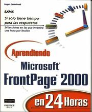 Aprendiendo MS FrontPage 2000 en 24 horas