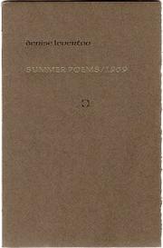 Summer poems, 1969