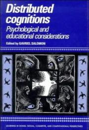 Distributed cognitions