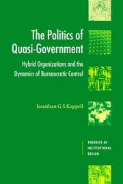 The Politics of Quasi-Government