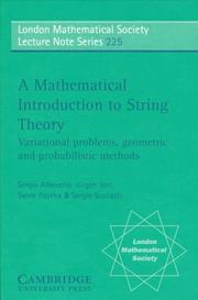 A mathematical introduction to string theory
