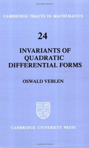 Invariants of quadratic differential forms