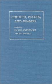 Choices, values, and frames