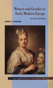 Women and Gender in Early Modern Europe (New Approaches to European History)