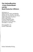 Das Nationalkommittee "Freies Deutschland" und der Bund Deutscher Offiziere