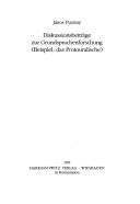 Diskussionsbeiträge zur Grundsprachenforschung