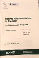 Islamic fundamentalism in Pakistan