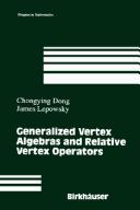 Generalized vertex algebras and relative vertex operators