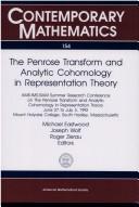 The Penrose transform and analytic cohomology in representation theory