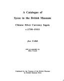 A catalogue of sycee in the British Museum
