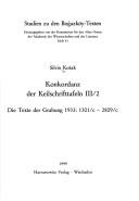 Konkordanz der Keilschrifttafeln