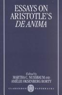 Essays on Aristotle's De anima