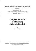 Religiöse Toleranz in Strassburg im 16. Jahrhundert