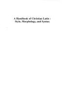 A handbook of Christian Latin