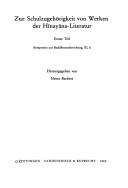 Zur Schulzugeh©œrigkeit von Werken der H ́inay ́ana-Literatur