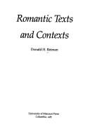 Romantic texts and contexts