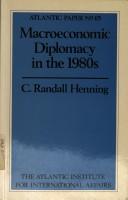 Macroeconomic diplomacy in the 1980s