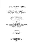 Fundamentals of legal research