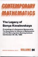 The Legacy of Sonya Kovalevskaya