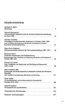 Regierung, Bürokratie und Parlament in Preussen und Deutschland von 1848 bis zur Gegenwart