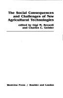 The Social consequences and challenges of new agricultural technologies