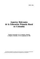 Aspectos relevantes de la educación primaria rural en Colombia