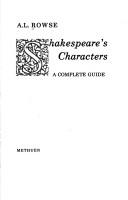 Shakespeare's characters
