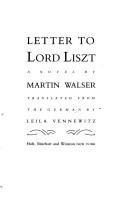 Brief an Lord Liszt