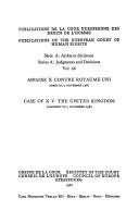 Affaire X contre Royaume-Uni
