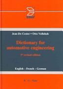 Dictionary for automotive engineering