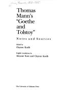 Thomas Mann's "Goethe and Tolstoy"