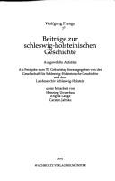 Beiträge zur schleswig-holsteinischen Geschichte