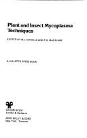 Plant and insect mycoplasma techniques