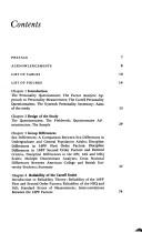 Undergraduate personality by factored scales