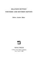 Relations between Northern and Southern Baptists