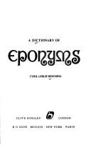 A dictionary of eponyms