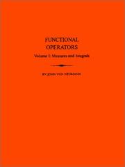 Functional Operators, Volume 1