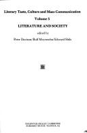 Literature and society