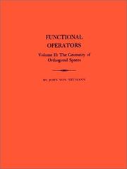 Functional Operators, Volume 2