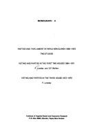 Parties and Parliament in Papua New Guinea 1964-1975