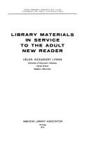 Library materials in service to the adult new reader