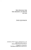 The struggle for the Ministry of Health, 1914-1919