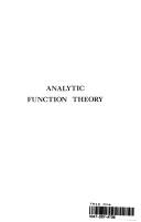 Analytic function theory