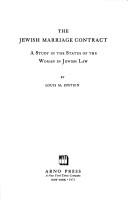 The Jewish marriage contract