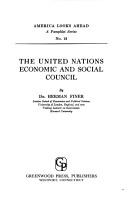 The United Nations Economic and Social Council