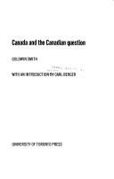 Canada and the Canadian question