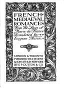 French Mediaeval Romances from the Lays of Marie de France
