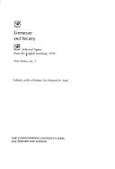 Literature and Society