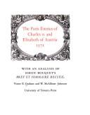 The Paris entries of Charles IX and Elisabeth of Austria, 1571