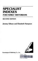 Specialist Indexes for Family Historians